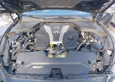 2018 Infiniti Q50 3.0T Luxe z USA, uszkodzony, nr VIN JN1EV7ARXJM437952